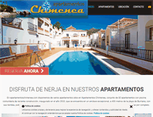 Tablet Screenshot of apartamentoschimenea.com